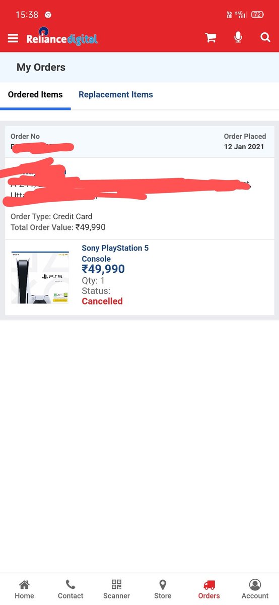 princeav07's tweet photo. @RelianceDigital you guys cancelled my order which is really bad fuck you reliance digital i never going to buy any products from your website https://t.co/TKArQnZ102