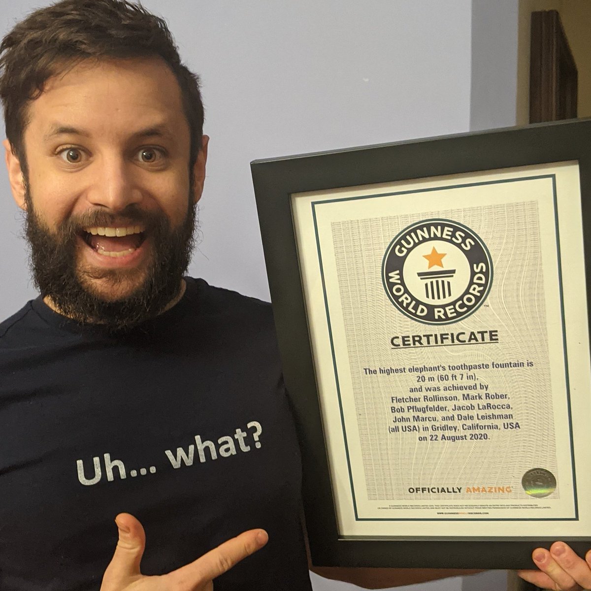 Jacob 'Rocket' LaRocca (@rocketprops) on Twitter photo Thanks to <a href="/markrober/">Mark Rober</a> for asking me to help with this incredible project for an amazing cause! Congrats to Fletcher, <a href="/ScienceBob/">Bob Pflugfelder</a>, @jonmarcu and company! Thanks to <a href="/markrober/">Mark Rober</a> for asking me to help with this incredible project for an amazing cause! Congrats to Fletcher, <a href="/ScienceBob/">Bob Pflugfelder</a>, @jonmarcu and company!
