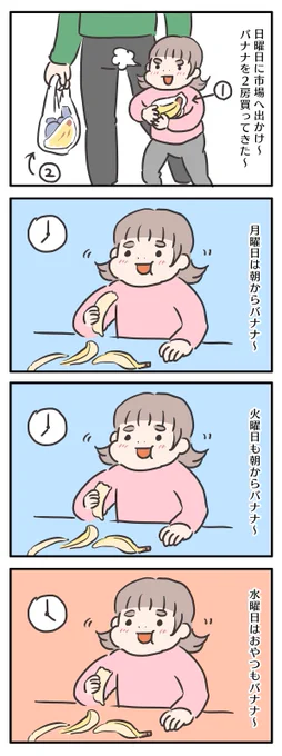 幼児のバナナ1週間

#ゆる母 #育児絵日記 #漫画が読めるハッシュタグ 