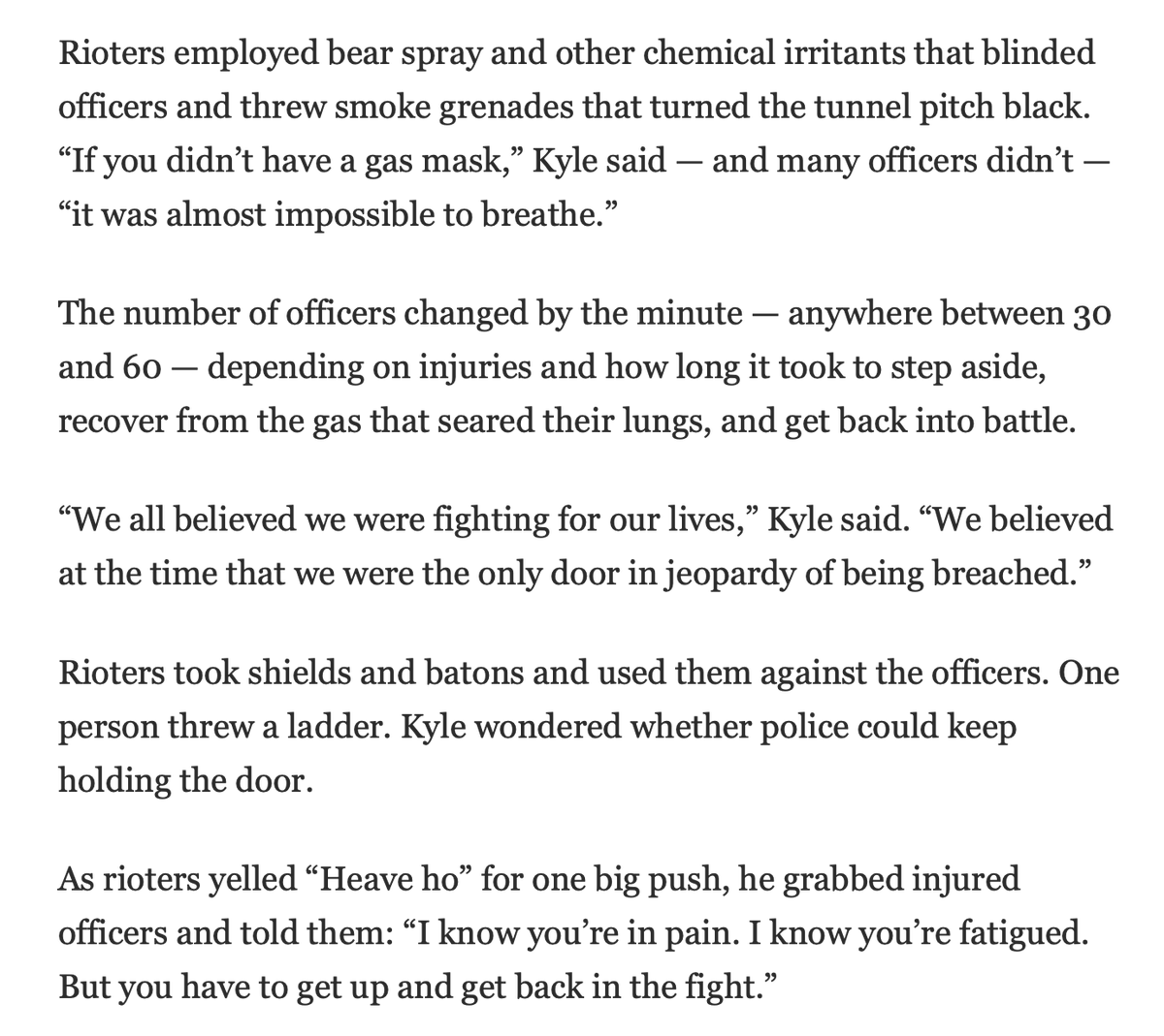 The seditionists employed chemical weapons.