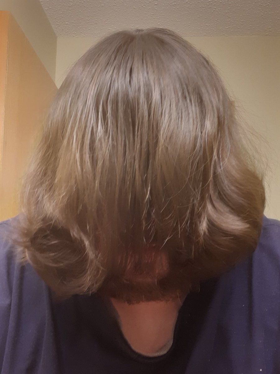 Diggyfoe's tweet photo. So the decision to not cut my hair until Covid-19 is over is kinda backfiring on me!! Did not think this one through!! However the Cousin IT look a like contest??  NAILED IT!! https://t.co/sqJJnljbjW