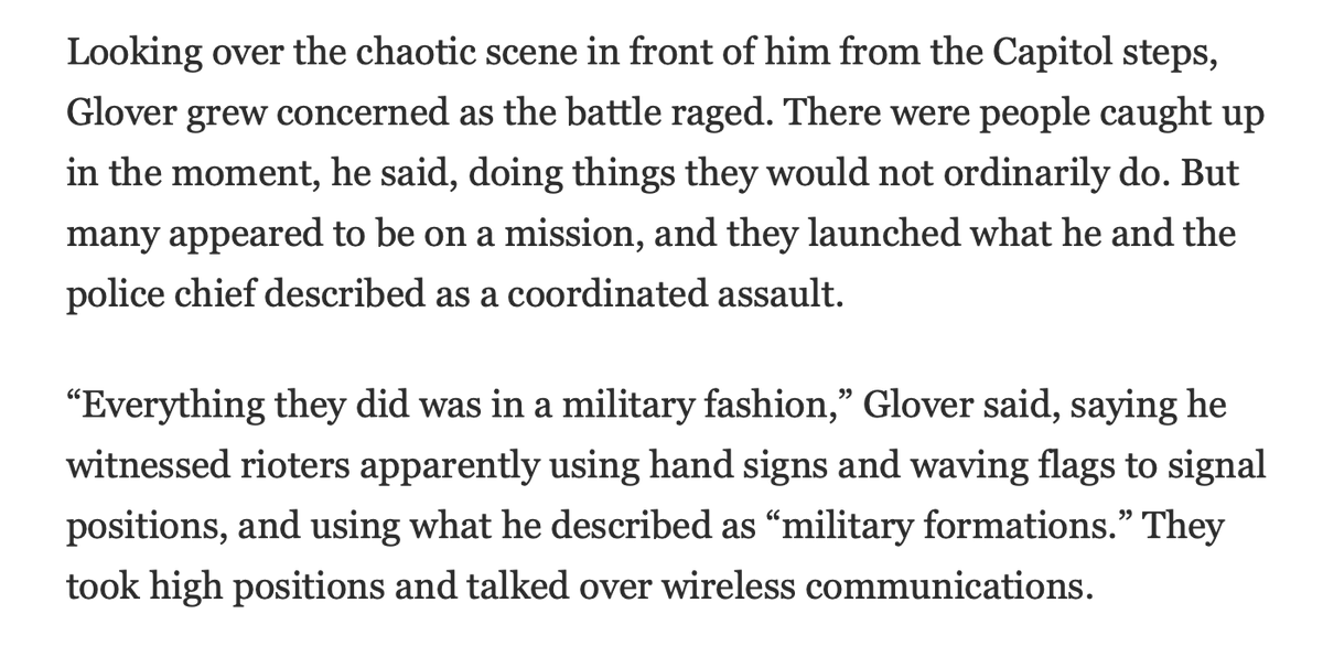 "Everything they did was in military fashion."Yeah, I wonder how that happened. 