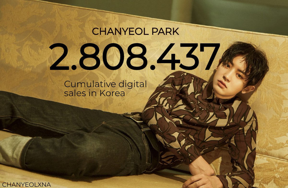 #CHANYEOL has accumulated 2,808,437 downloads with 7 singles in South Korea

This is according to the Gaon Download Chart, which stopped reporting download counts in 2018

He now has the highest # of digital sales on this chart for a Korean artist without a solo debut-INSANE!