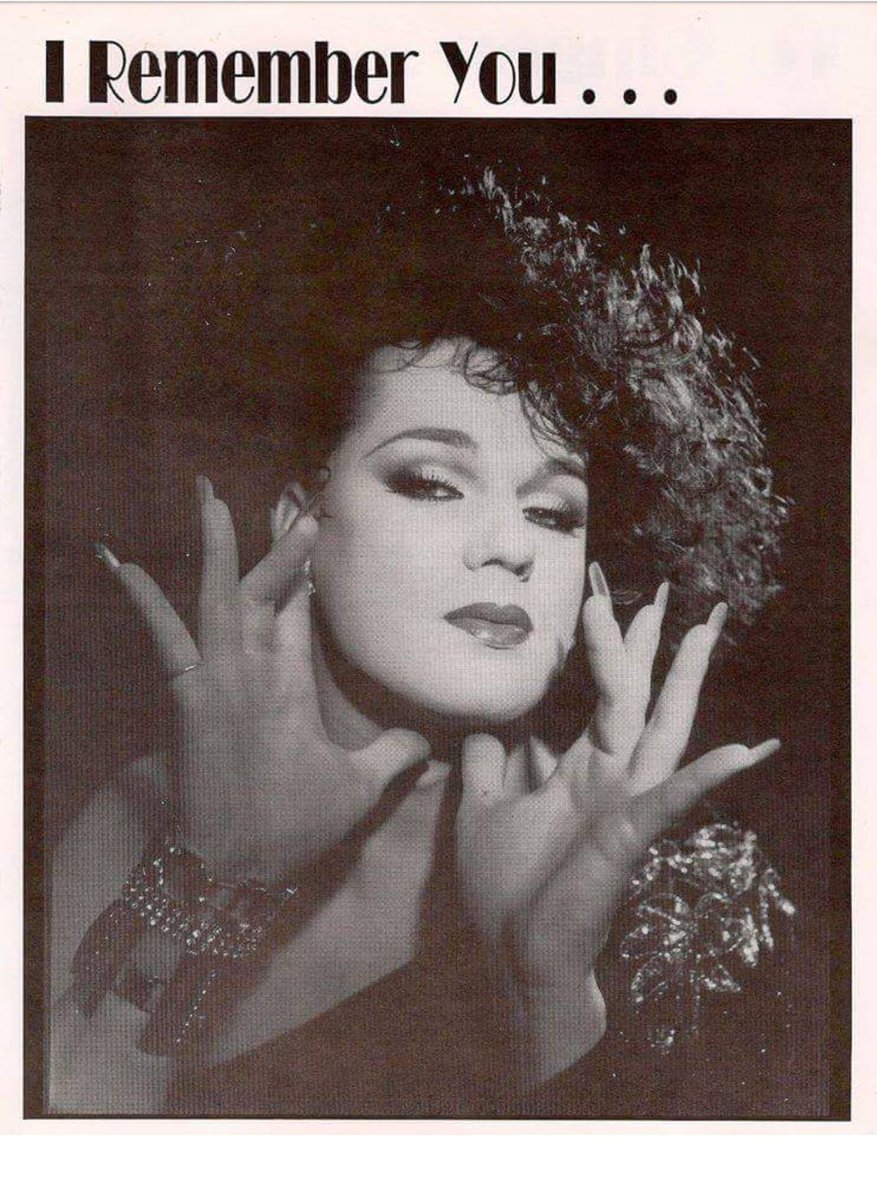 WisLGBTQHistory's tweet photo. January 1992:  Club 219 hosts "I Remember You,' honoring Ginger Spice (aka Richard Wyatt, 1960-1991.) BJ Daniels, Bobby Lyons, Chunga Noffke and Chris Gorski coordinate a 15-performer showcase, including #MimiMarks &amp; #AlexandraBillings of Chicago and 13 more. #lgbthistory (1/) https://t.co/Gb80S9bHUB