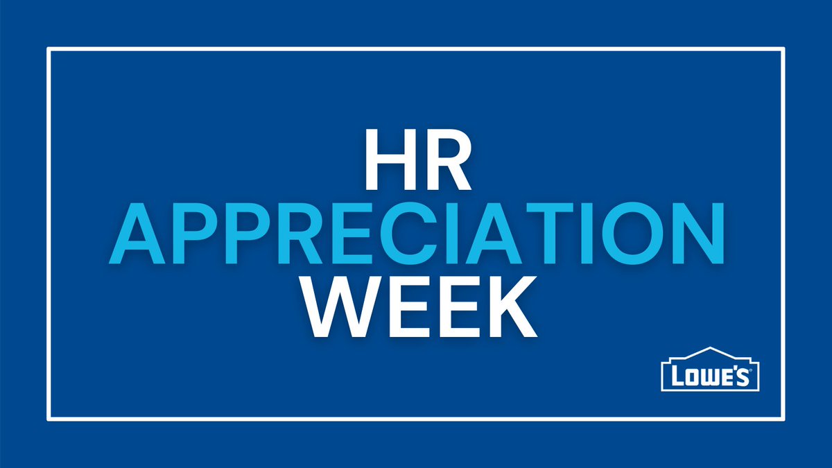 JoeMcFarland_'s tweet photo. It's HR Appreciation Week at @Lowes! To our awesome HR associates - I am so grateful for all the work you've done this past year to take care of our teams. Your support has been truly remarkable. Thank you!!! #HRAppreciationWeek https://t.co/TfXJUKMRCt