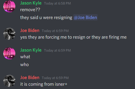 MrRalphius's tweet photo. Let's set the record straight:

@LordDeathRBLX fired the USMS D to use it as a bargaining chip in his bribe with Sen. Lydxia. Is this what the President believes he can do with a Const-Maj Senate? No nominee will now pass the Senate until a full apology to America is issued. https://t.co/C2xzX5ypZT