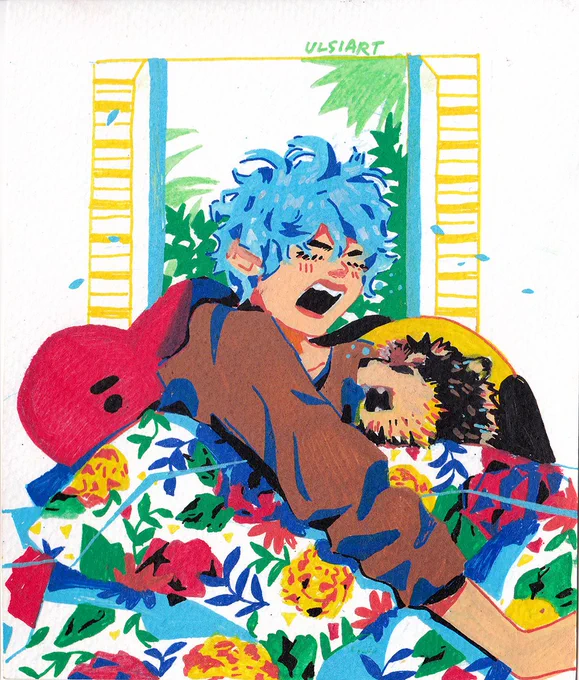Throwback to last year's marker drawings :)

#btsfanart 