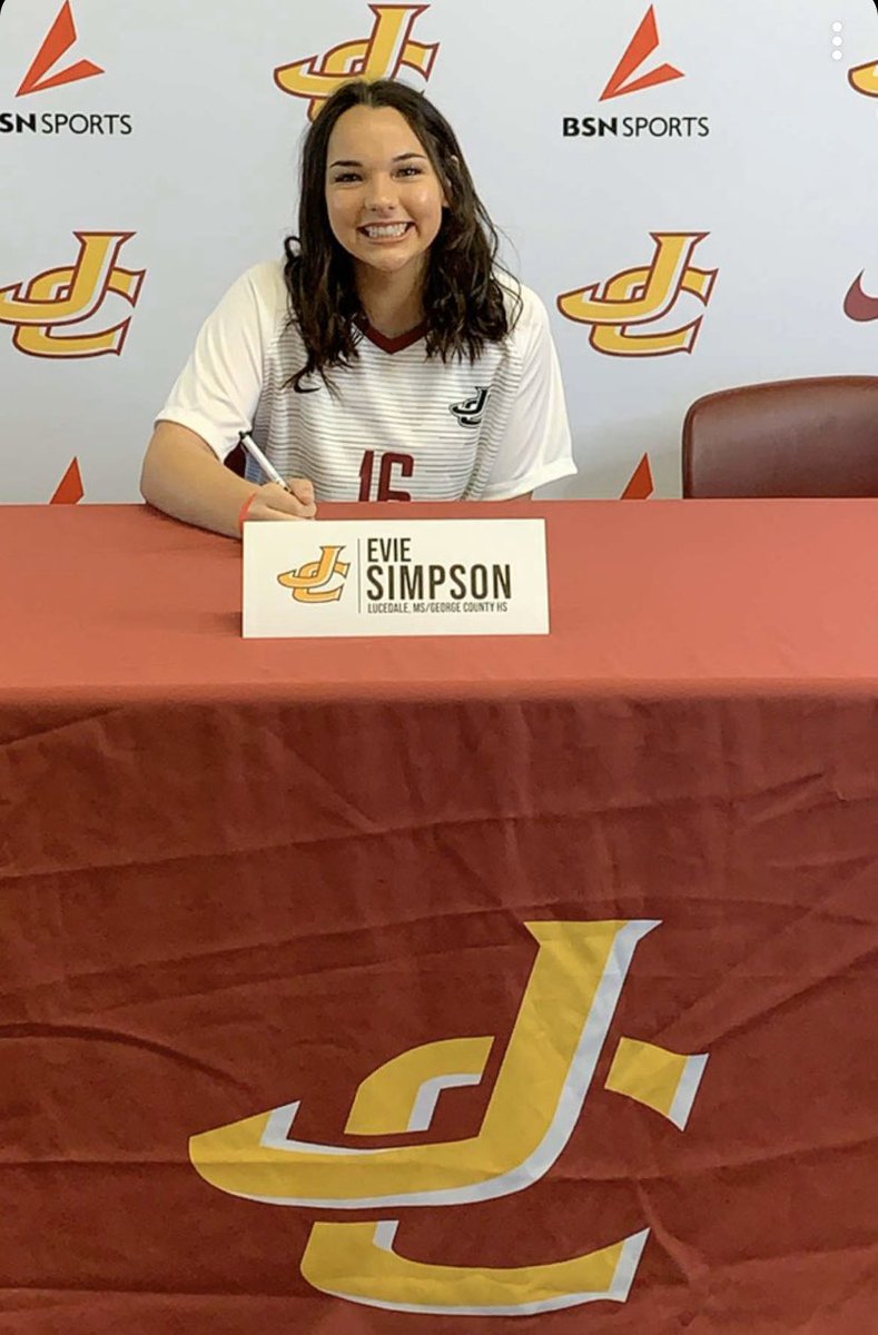 Proud of miss <a href="/eviesimp/">Evie Simpson</a> for continuing her soccer career with <a href="/JC_BobcatsSOC/">Jones Soccer</a> . Simpson, member of MSR’s ‘03 girls team, was an outstanding defender along with great attitude and effort. We will miss you Evie. Best of luck to you and the Lady Bobcats!