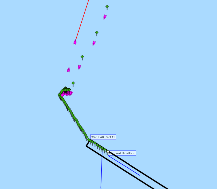A perfect day for launching the wave glider out from Wellington, for another GPS-Acoustic survey of the NI East Coast. See you again in March.