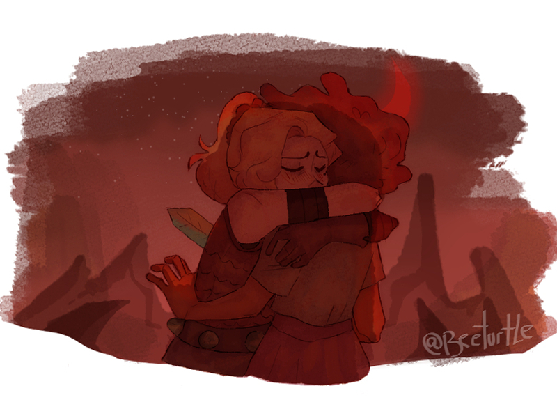 beETUrtle1's tweet photo. "Sash-?" 

okay but im  proud of this one , and thats very weird 🤧🤧🤧

#Amphibia #amphibiafanart https://t.co/XPRTHjaKik