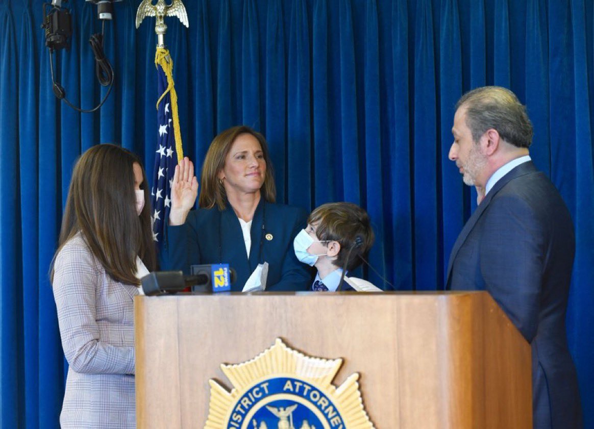 This election cycle, over 100  @MomsDemand volunteer leaders and gun violence survivors ran for elected office and 43 won seats – from town council and school board to U.S. Congress. Here are just a few of their swearing-in photos. We’re so proud of you!!!