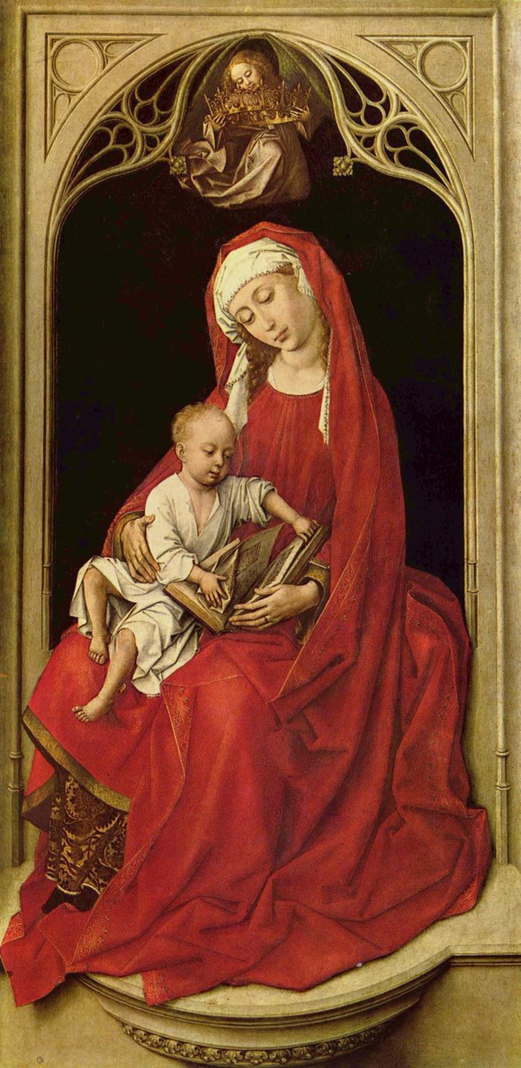 artistweyden's tweet image. Madonna and Child, 1438 #belgianart #weyden