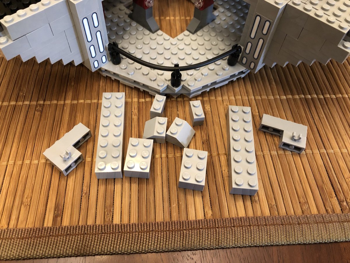 ...which go around the center. Then we start stacking, and stacking, and stacking...  #LEGO  