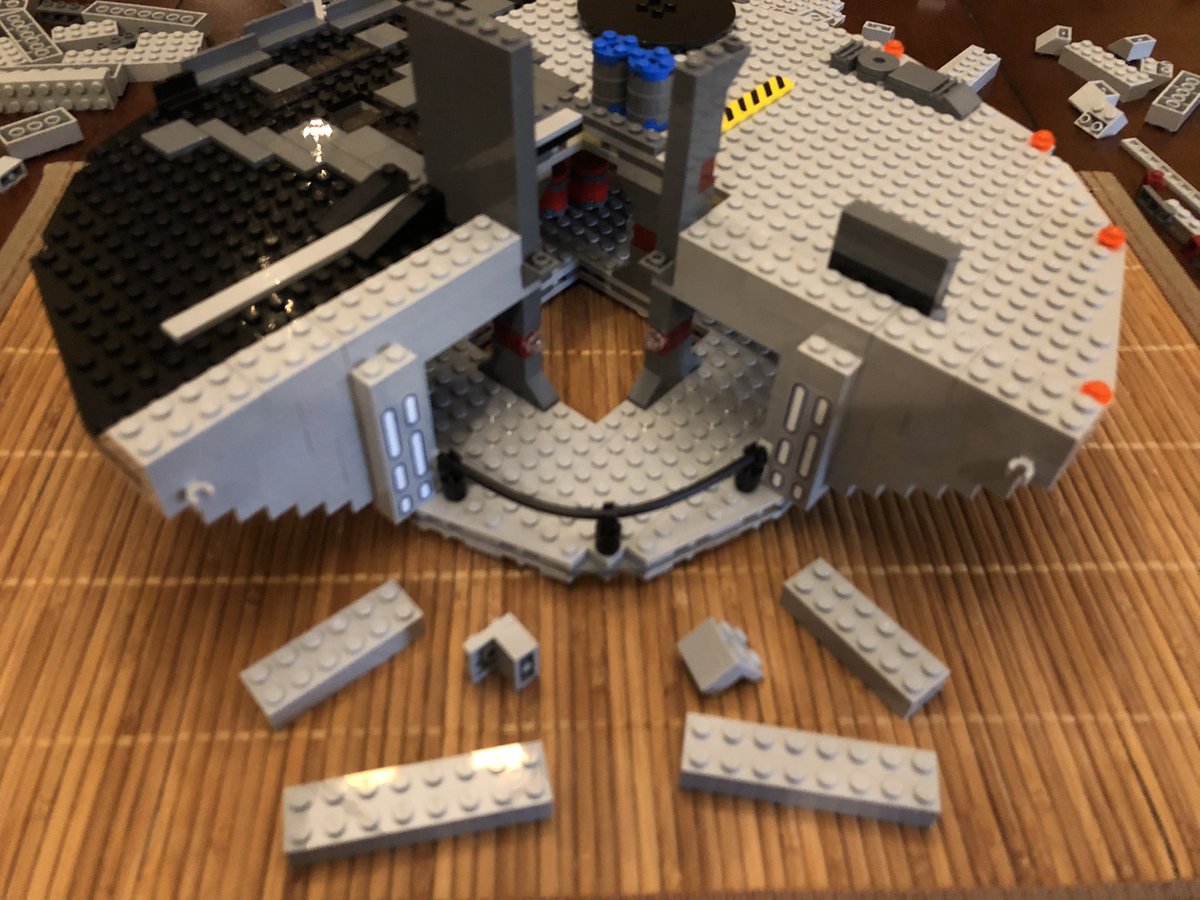 ...which go around the center. Then we start stacking, and stacking, and stacking...  #LEGO  