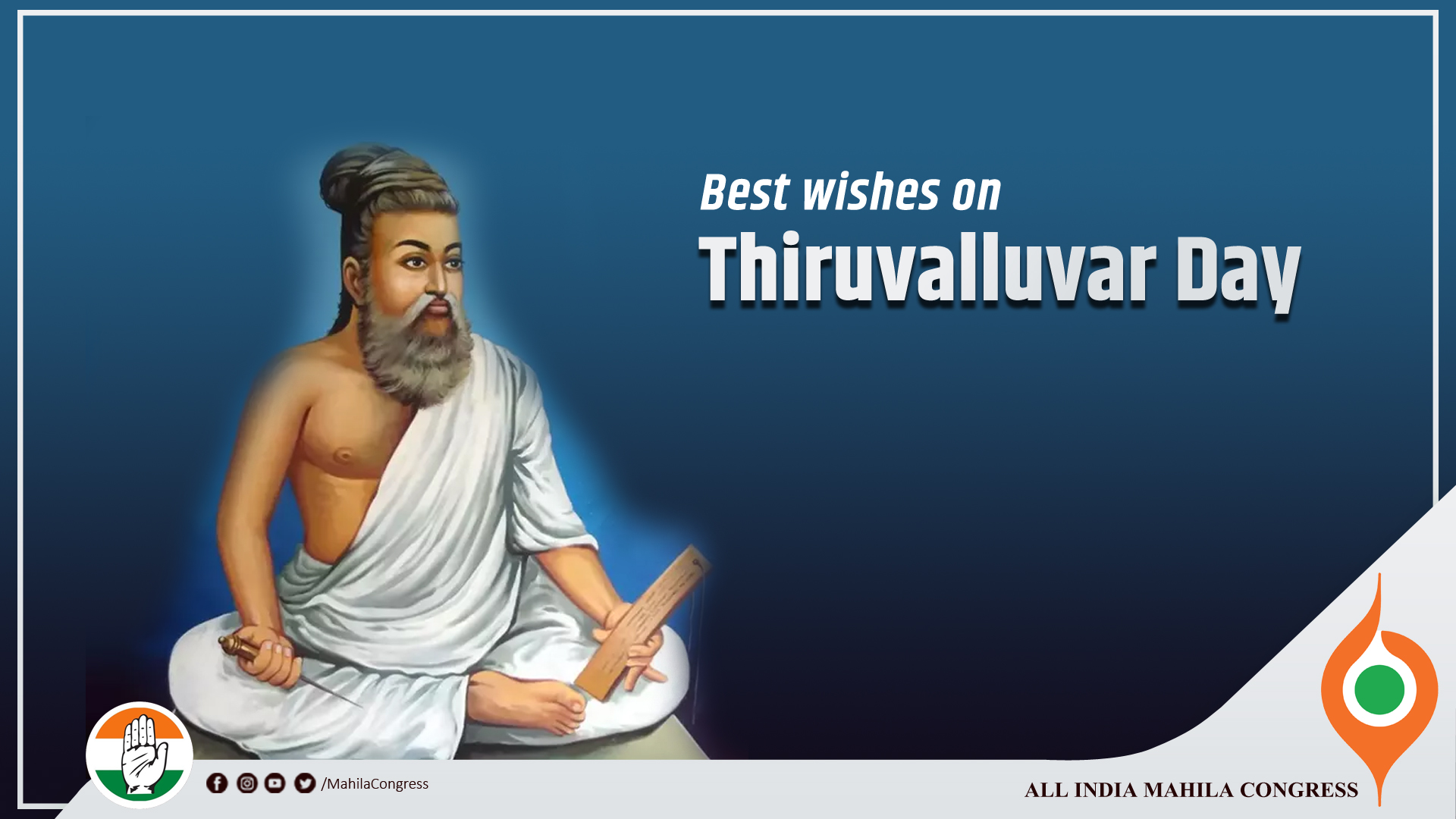 Wolbas Thiruvalluvar Picture With Thirukkural Vinyl Multicolour Wall  Sticker - Pack of 1