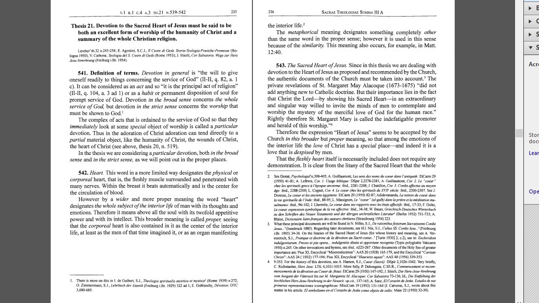 **Thesis 21. Devotion to the Sacred Heart of Jesus must be said to be both an excellent form of worship of the humanity of Christ and a summary of the whole Christian religion.**