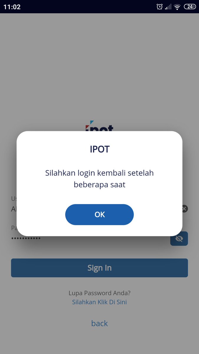 Begini terus nih <a href="/indopremier/">Indo Premier Sekuritas</a> padahal username dan password sudah sesuai dengan yg saya buat diawal. Solusinya bagaimana nih min?
