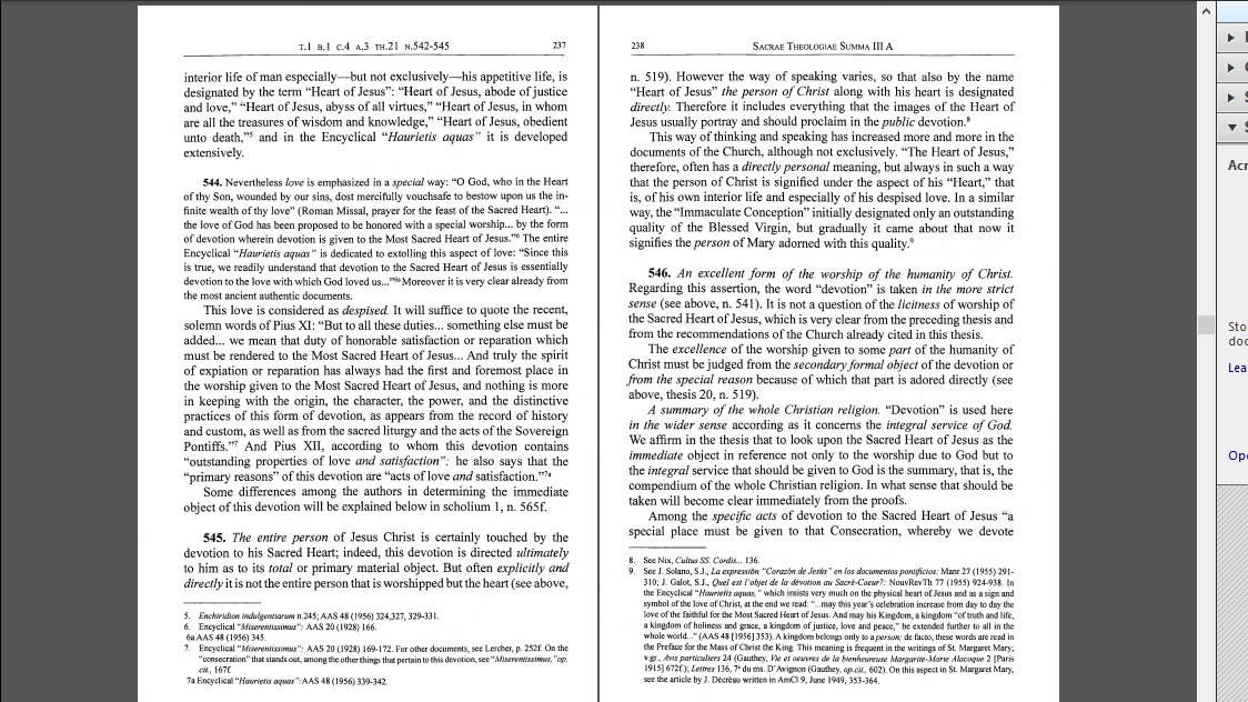 **Thesis 21. Devotion to the Sacred Heart of Jesus must be said to be both an excellent form of worship of the humanity of Christ and a summary of the whole Christian religion.**