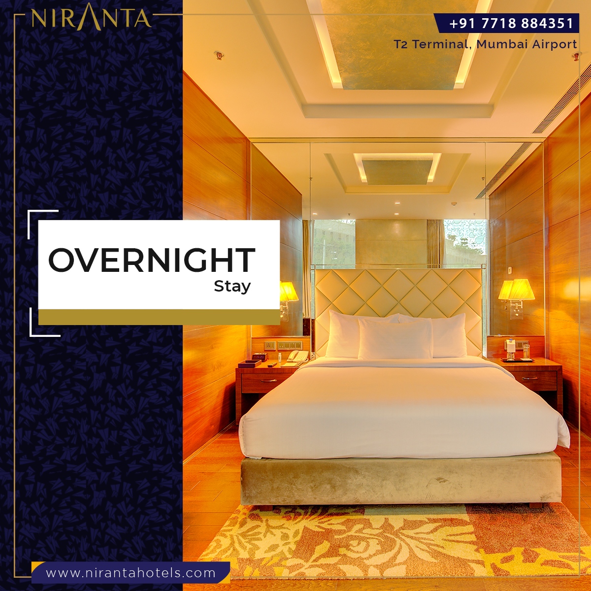 NirantaHotel's tweet photo. Have an early morning #flight? Book your #stay at Mumbai International Airport itself. Book a room at Niranta Hotel.
Booking Link: https://t.co/Y5Lc3lyXh4
#NirantaHotel #Niranta #TransitHotel #MumbaiAirport #Transit #Hotels #Mumbai #Terminal2 #Traffic #Room https://t.co/6bdoC8XVSg