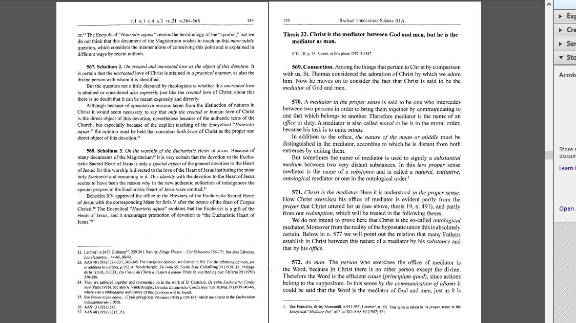 **Thesis 21. Devotion to the Sacred Heart of Jesus must be said to be both an excellent form of worship of the humanity of Christ and a summary of the whole Christian religion.**