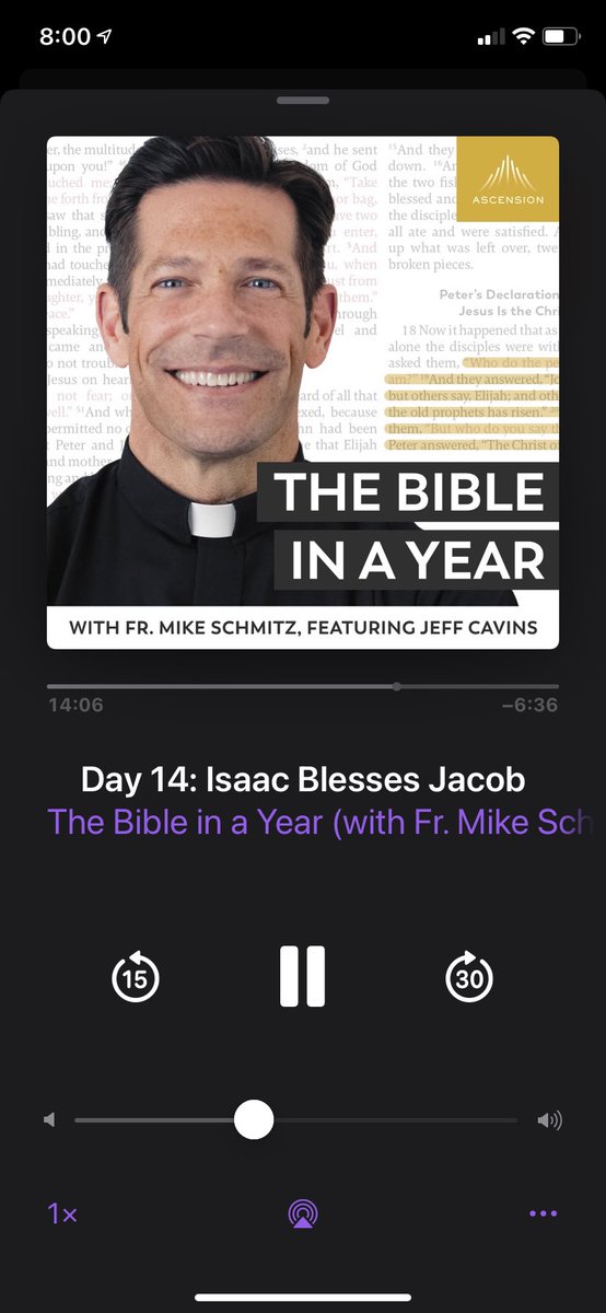 This “20-minute shot of scriptures” gets better and better 🙌🏼💪🏽👊🏽. #bibleinayearpodcast ⁦<a href="/AscensionPress/">Ascension</a>⁩ ⁦<a href="/frmikeschmitz/">fathermikeschmitz</a>⁩
