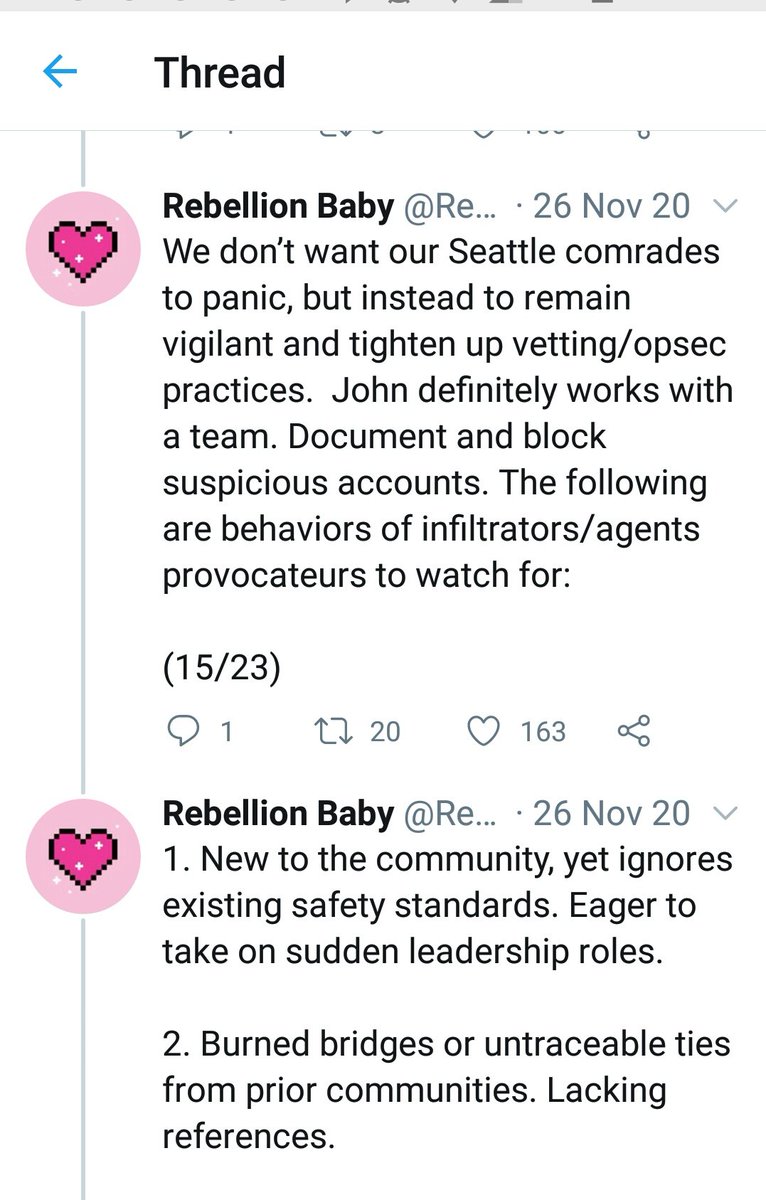 2. John Sullivan, proclaimed Utah BLM activist captioned, "Counter Intel" in his one post. Please notice the Nov 20 tweets from Rebelli0n Baby (Antifa). They warned of area groups about John Sullivan and did not want his participation, even in Portland.