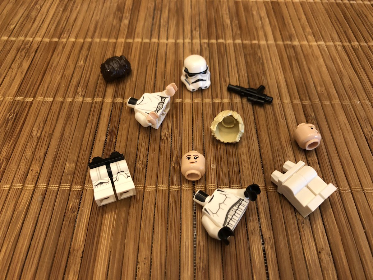 I did also get section 3 done, so here goes. There’s just soooo many pieces, and this is a smaller section! This one has Leia and Stormtrooper Luke.  #LEGO  