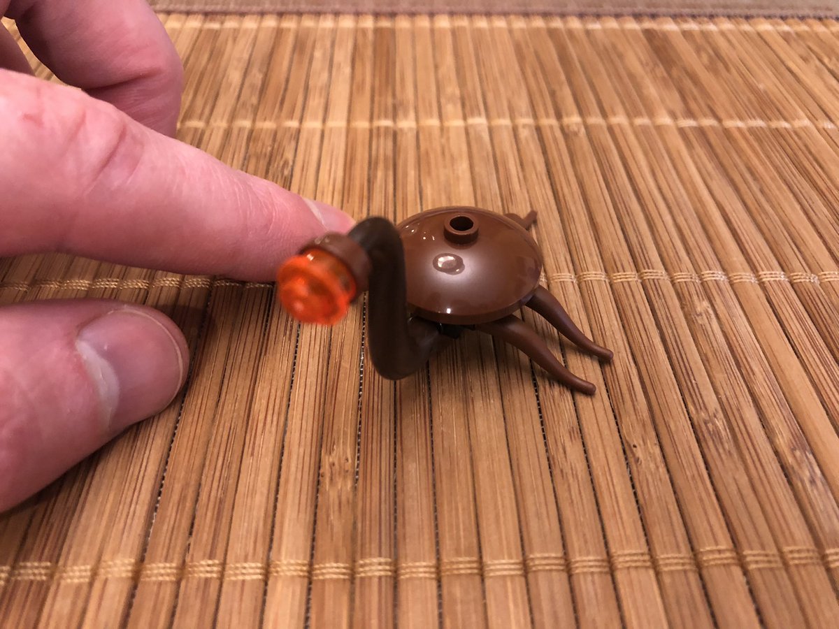 The last bits of this section create this weird little monster. If you didn’t figure it out, we just built the trash compactor, and we actually have the Dianoga! Check out it’s origin story sometime!  https://twitter.com/nnedi/status/1124691990900244480  #LEGO  