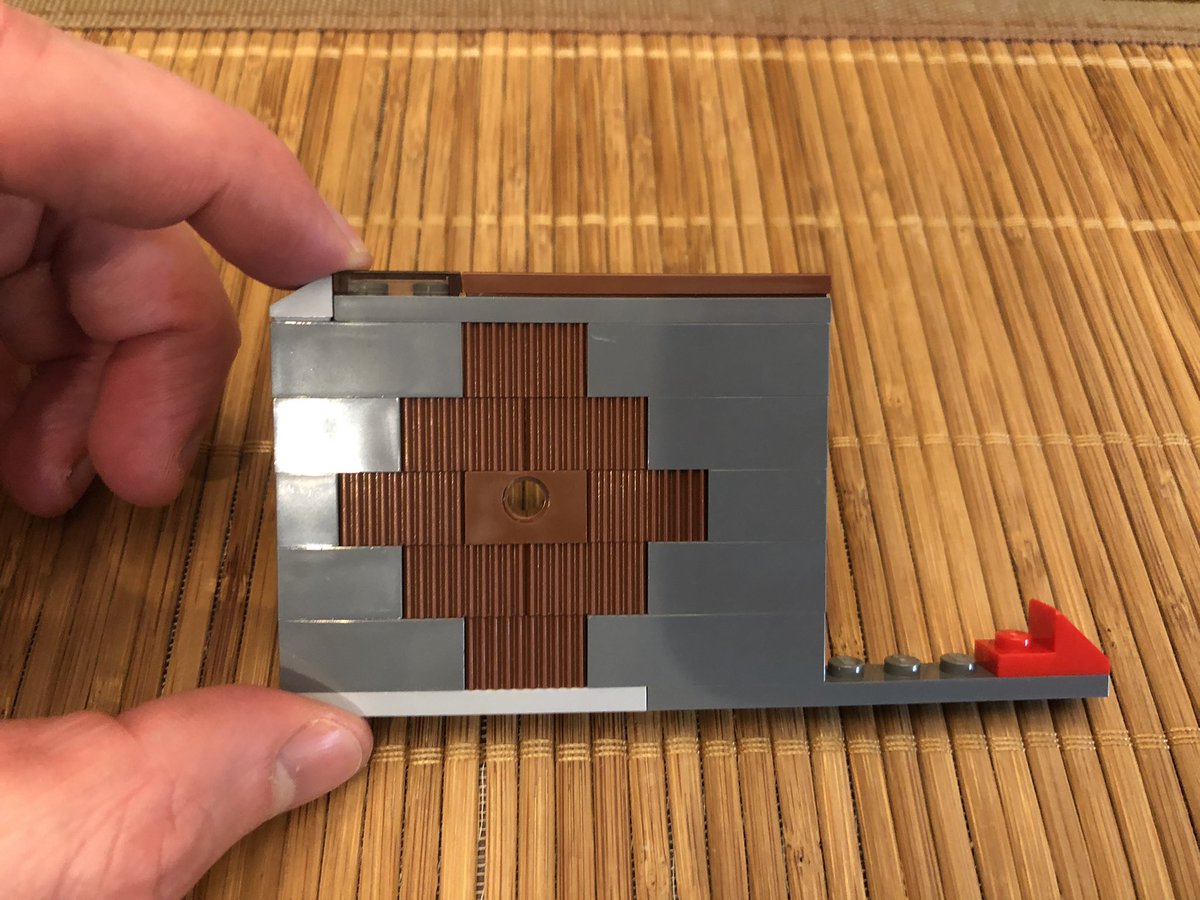 Next is a sliding door. It blocks entry to this segment, and slides out to open it.  #LEGO  