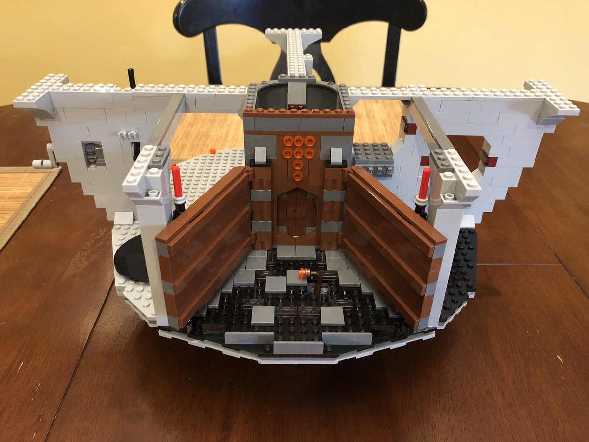 It’s tricky to fit it through the hole in the floor, but it lets the monster pop up and look around! Section 3 is fairly small but it took a few hours! Have I mentioned the Death Star is HUGE?Done for tonight, I’ll be working on it over the weekend, whee!  #LEGO  