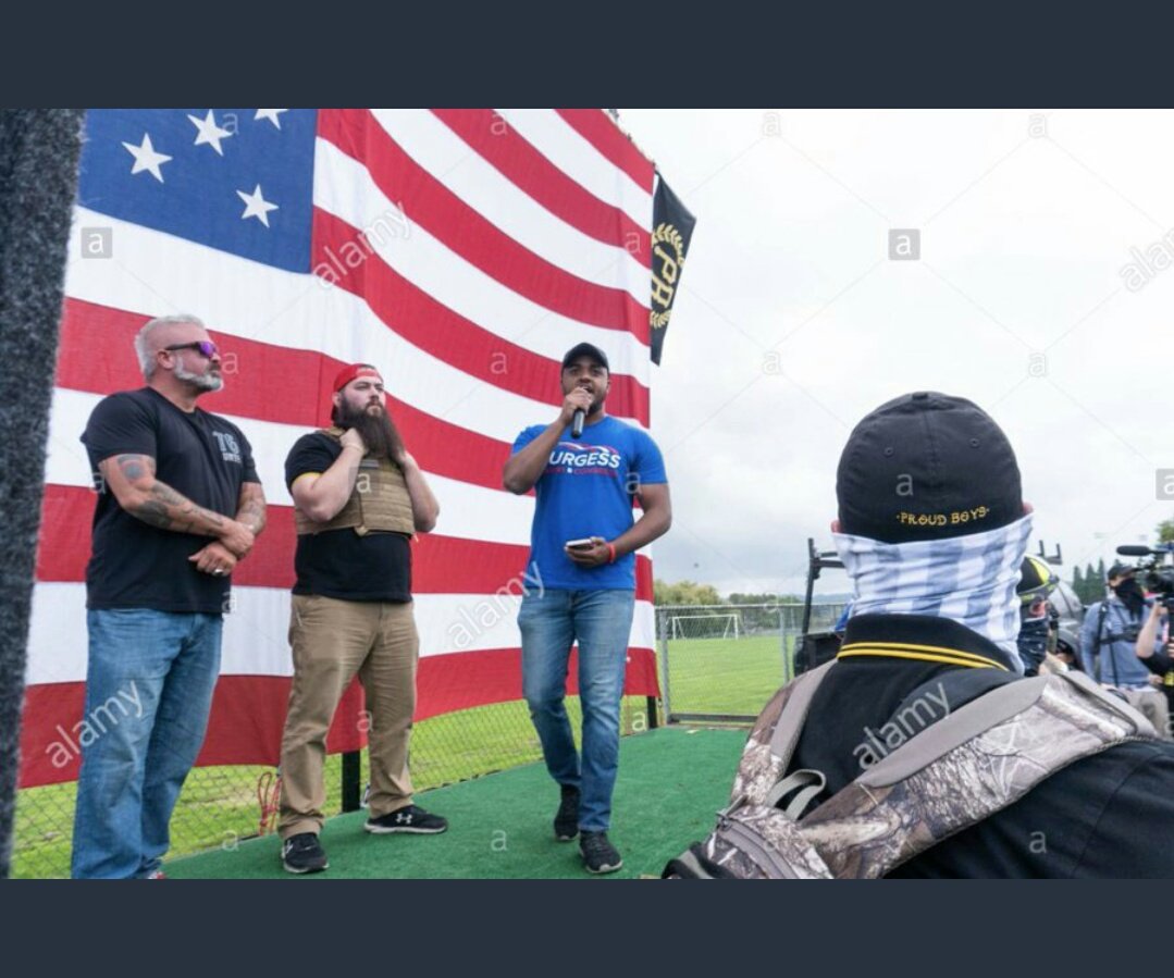 3. Guess who is brother James is? A Proud Boy member and he asked for people to go to DC who are not afraid of BLM/Antifa.