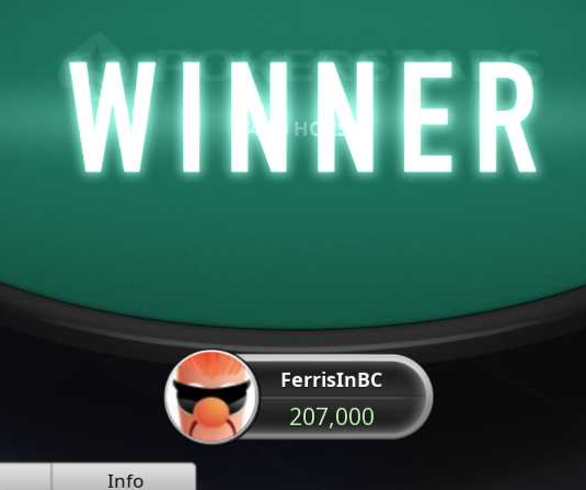 FerrisPoker's tweet photo. I busted the $11 and the $109 blowout HORSE tourneys today but took down the 4.40 tonight!
Wut wut!
#mixedgamemovement
@pyefacepoker @GJReggie @limerickey71 https://t.co/OycVDwuaa8