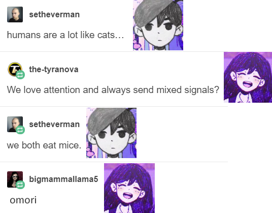 i realize i never posted my rly good memes (by which i mean bad memes) for omori so heres my thread of them. spoilers in some of them, but mostly stupid. hope no ones done any of these before.  #OMORI