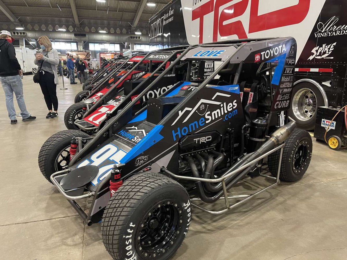 JesseLoveRacing's tweet photo. Best Birthday Present Ever! Super excited to be making my Chili Bowl Nationals debut on Friday night!
Hot Laps start at 4pm CST and Racing begins at 5pm.
If you canβt make it to Tulsa you can catch all the racing action on @FloRacing ! #TeamToyota #HomeSmiles https://t.co/tXBZv66DnC