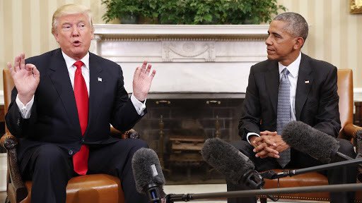 4/6 Lastly Obama sat with him both in private and for a photo op, again even though he’d once said he needed to see Obama’s school transcripts because he doubted Obama could do Ivy League work.