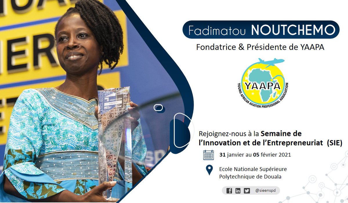 sieenspd's tweet photo. ●SIE2021● , un rendez-vous technologique à ne pas manquer ! 
Retrouvez en exclusivité #Fadimatou_NOTCHEMO présidente de #YAAPA
➡ INSCRIVEZ-VOUS DÈS MAINTENANT
https://t.co/CiJnpV9xCv https://t.co/7ZTh0I0NFG
