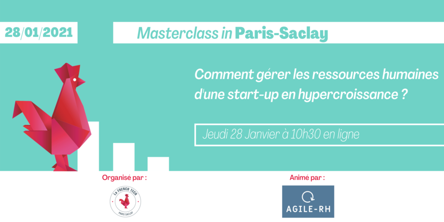 📆📢Jeudi 28 janvier à vos agendas! <a href="/TechSaclay/">French Tech Paris Saclay</a> :

10h30 Masterclass spéciale RH #startups avec @agileRH 
Inscriptions👉 bit.ly/38LnXpj

18h AFTERWORK Innovation Shaker 2 venez vivre l'expérience avec <a href="/IncubAlliance/">IncubAlliance</a> 
inscriptions 👉 bit.ly/3oLXYE3

#innovation