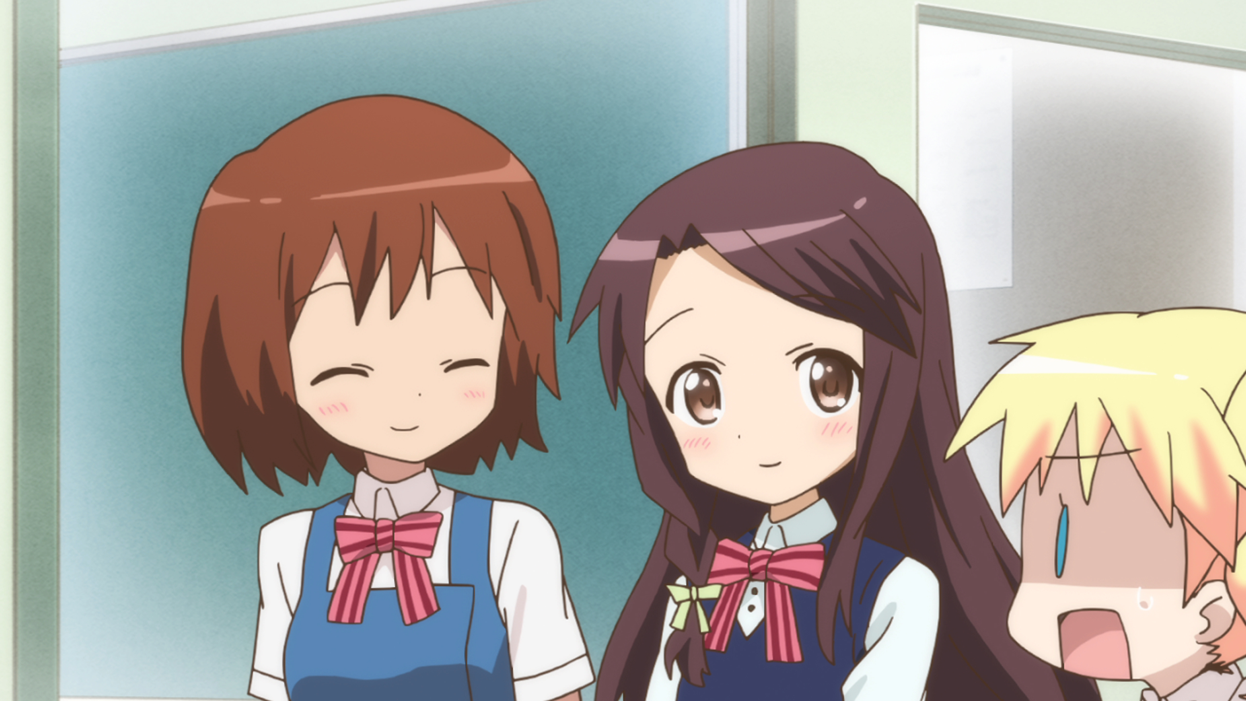 アニメ きんいろモザイク おはようごじゃいマース カレンのクラスでは流行っているようです ちょっと日本語が間違っていても 楽しく挨拶し合えるのは気持ちがいいですね Kinmosa T Co O1ldgblpvj Twitter