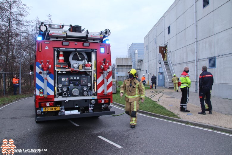 Brand in slibontwateringscentrifuge aan de Peuldreef..