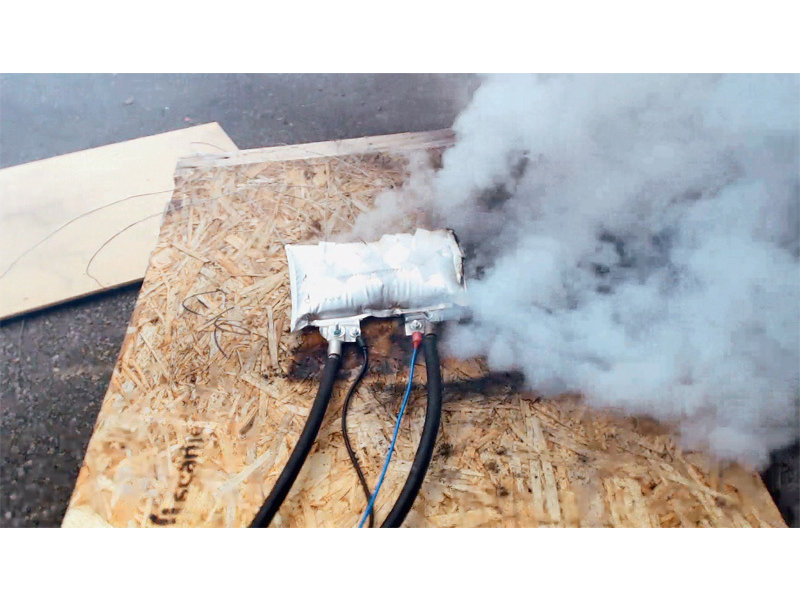 An M2A4 platoon (4x M2A4) + Coy Fire Support Element (1x M7A4) and Coy HQ (1x M2A4) carried out a cooperative vulnerability and penetration assessment in 2020. All six vehicles' turret batteries oiverheated & vented gas into turret and crew compartments.