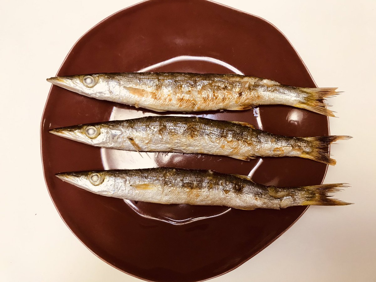 かますの塩焼き