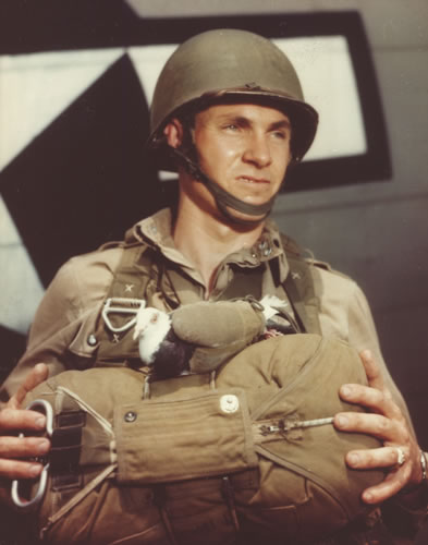 Just like that, information was flowing back across the English channel, and also communicated back to Col. Oldfield.(Ever seen a bird strapped to a parachute harness before? You're welcome)These photos from  http://www.americainwwii.com/articles/pigeons-of-war//12