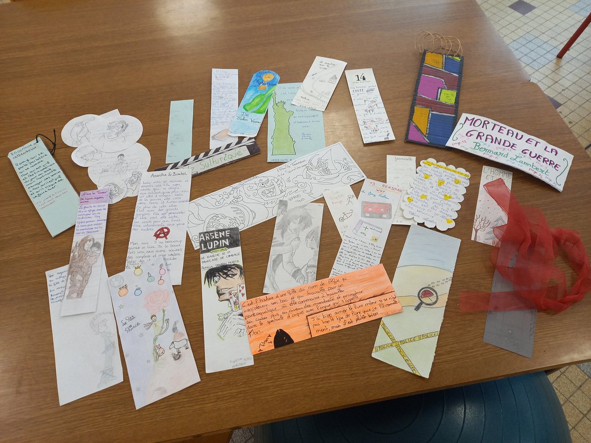 DuchanoisG's tweet photo. En voilà de jolis #marquepages! Merci les 1CAPbij #lecturecursive #softskills #classeflexible #lectureplaisir #lireautrement #espritcritique @LyceeEdgarFaure @perseverancelp https://t.co/9FoVs3T3tM