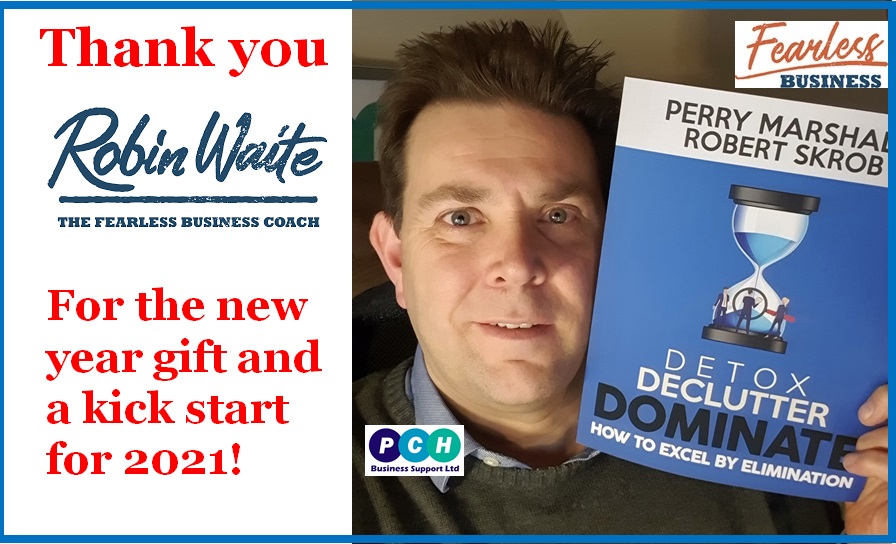 holmepc's tweet photo. Thank you @RobinMWaite @PerryMarshall @RobertSkrob for a timely reminder to focus ON the business  - a lovely surprise New Year gift - Proud to be one of the #FearlessBusiness coaches but never stopping working on my own business! #Growth https://t.co/BXSRNfSDMj
