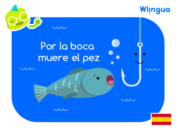A veces, hablar más de lo necesario es peligroso. Morimos “por la boca” cuando hablamos demasiado.  #lovespanish #learnspanish #spanishlesson #aprenderespañol #español #spanish #spanishcourse #cursoespañol