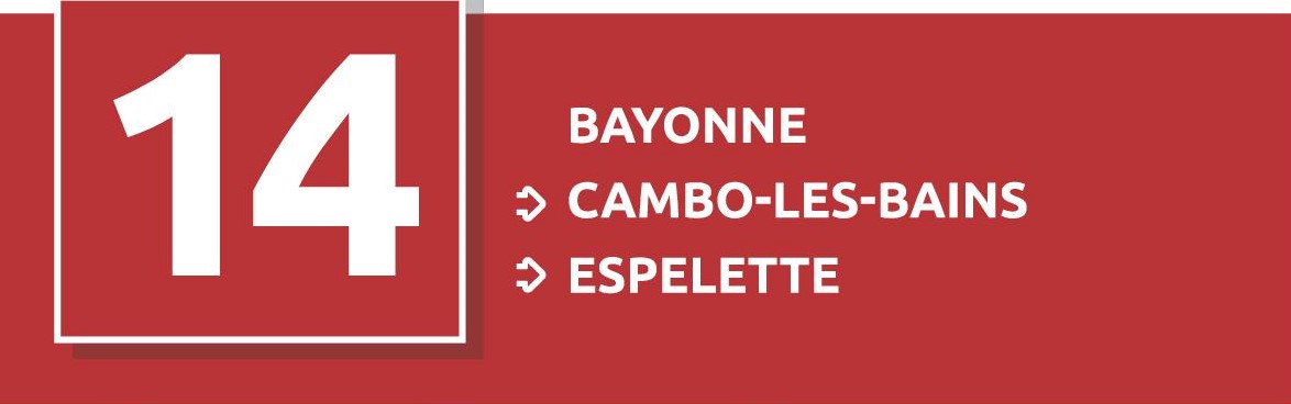 Nous informons notre clientèle de la ligne 14 #txiktxak que les horaires restent inchangés à partir du 16 janvier, date de début du nouveau couvre-feu.