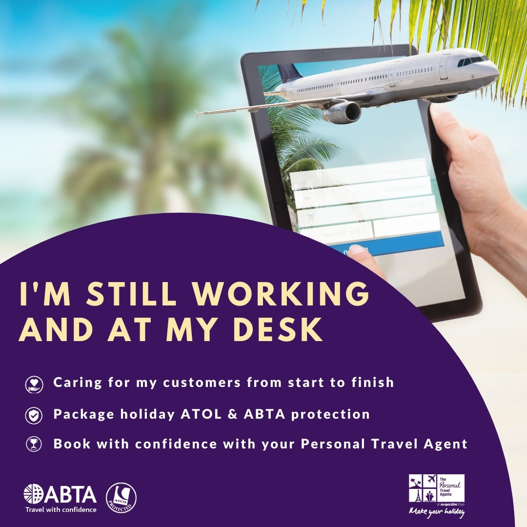 I'm Still Open &amp; Working At My Desk During Lockdown ✈🏝

Contact me today with your holiday enquiry on;

📨nicola.shires@thepersonaltravelagents.co.uk
📲 01937 580 106