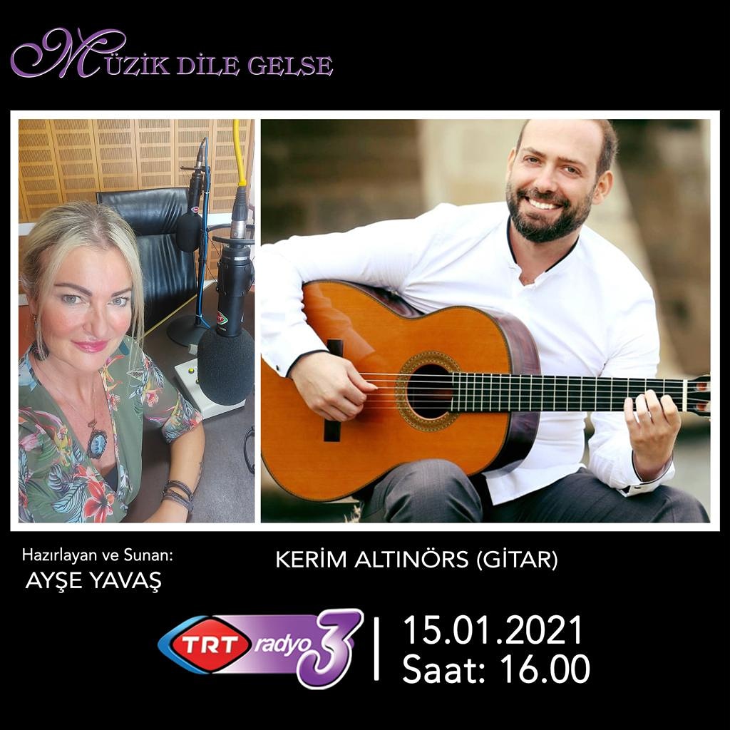 Ayşe Yavas (@ayeyavas1) on Twitter photo Sevgili müzikseverle saat 16:00'da TRT RADYO-3 "Müzik Dile Gelse" programimin konuğu Kerim Altınörs.
Kerim Altinörs 'ün Youtube kanalına üye olarak tüm videolarını keyifle dinleyebilirsiniz. <a href="/kerimaltinors/">Kerim Altınörs</a> Sevgili müzikseverle saat 16:00'da TRT RADYO-3 "Müzik Dile Gelse" programimin konuğu Kerim Altınörs.
Kerim Altinörs 'ün Youtube kanalına üye olarak tüm videolarını keyifle dinleyebilirsiniz. <a href="/kerimaltinors/">Kerim Altınörs</a>