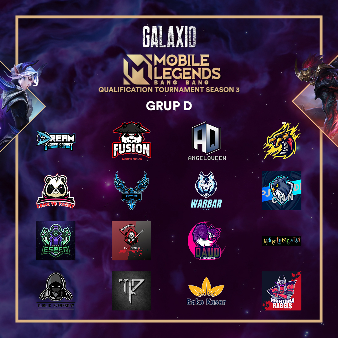 galaxio_id's tweet photo. Ini dia guys daftar team yang akan bertanding! Siapa nih jagoan kalian?

Don't miss it guys!
#galaxio https://t.co/IlS6rDHzGd