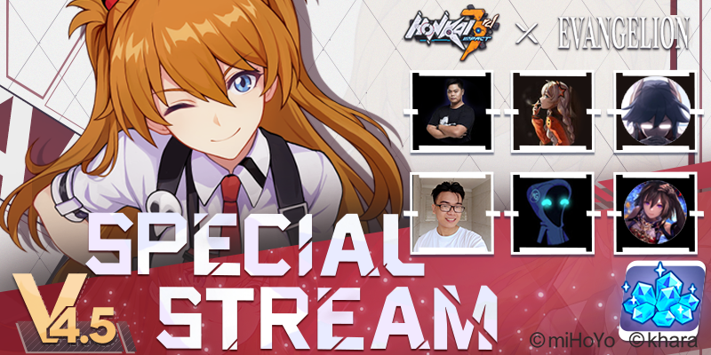 Honkai Impact 3rd A Twitteren Special V4 5 Blazing Hope Stream Starting Tonight New Evangelion Collab Exclusive Battlesuit Blazing Hope Is Debuting Soon Let Our Guest Streamers Show You Around The Great Many New